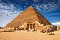 Great Pyramid of Giza: A Monument of Ancient History in a Desert Landscape