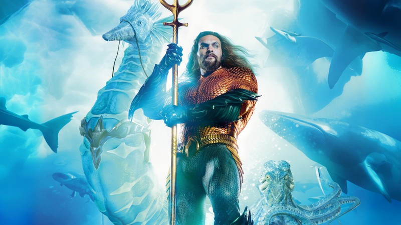 Постер фильма аквамэн (аквамен и затерянное королевство, aquaman and the lost kingdom, фильм, 2023, аквамен 2)