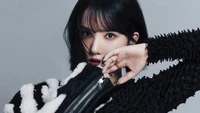 Eunha from VIVIZ showcases a bold and stylish look in a striking photoshoot for Dazed Magazine.