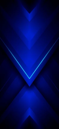 Geometric Azure Light: Triangular Patterns in Violet and Blue