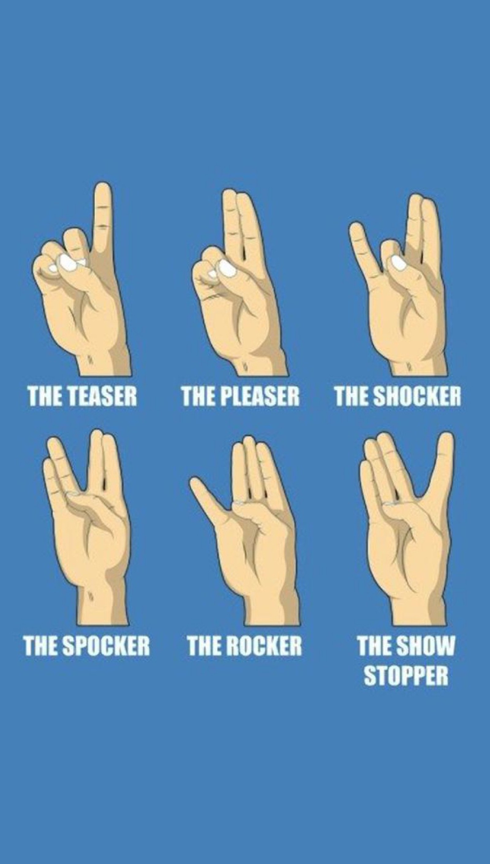 Ein plakat mit den worten der finger, der schocker, der schocker, der schocker (komödie, finger, lustig, hand, sprichwort)