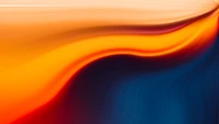 Vibrant Abstract Flow of Warm and Cool Colors