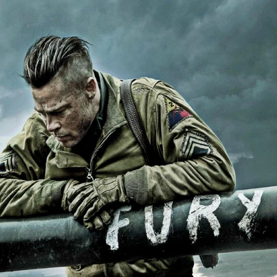 Intense Reflection in Fury: A Soldier's Struggle