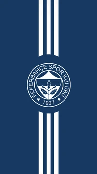 Fenerbahçe Sportklub-Emblem auf blauem Hintergrund