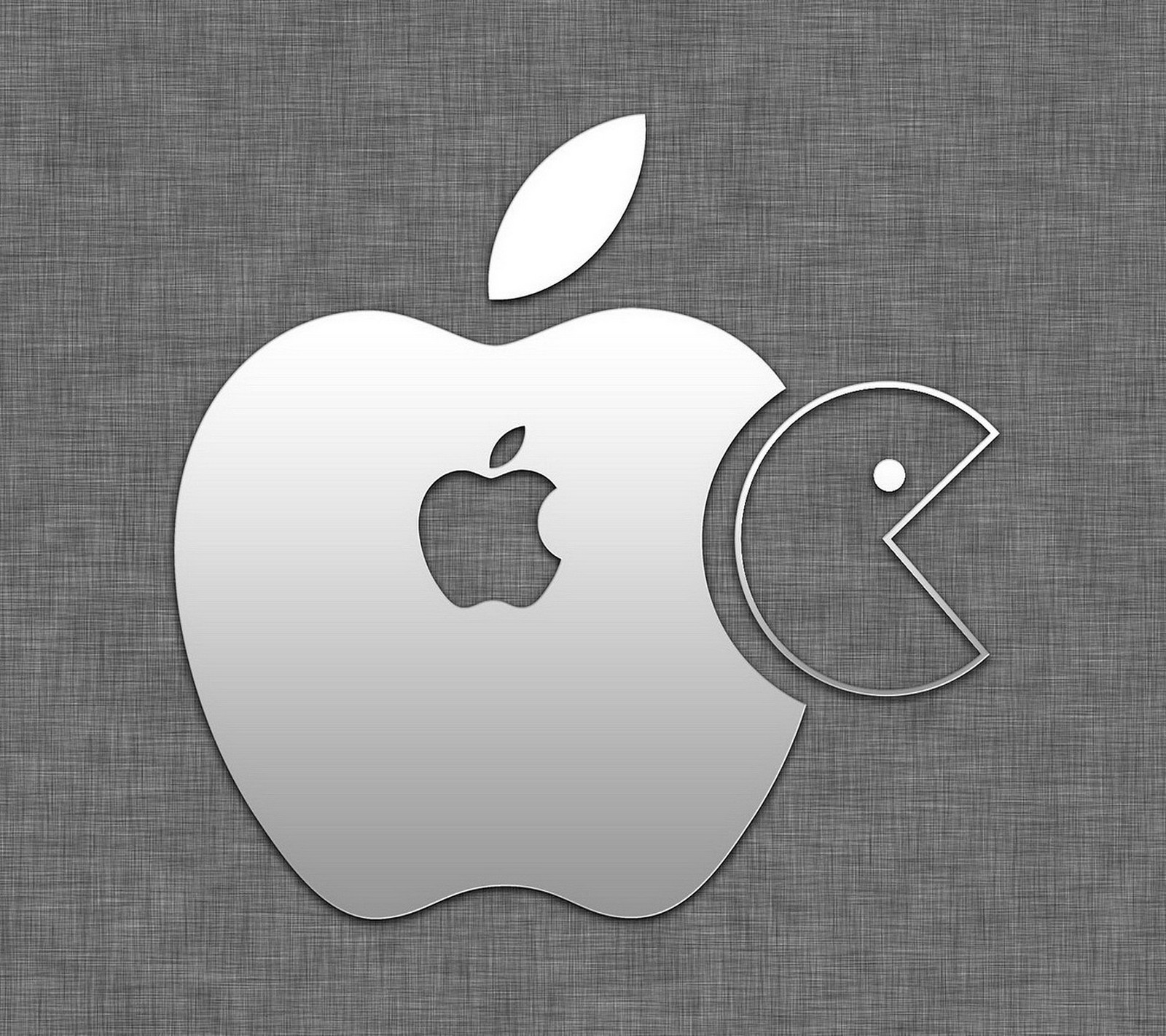 apple, logo, pacman wallpaper