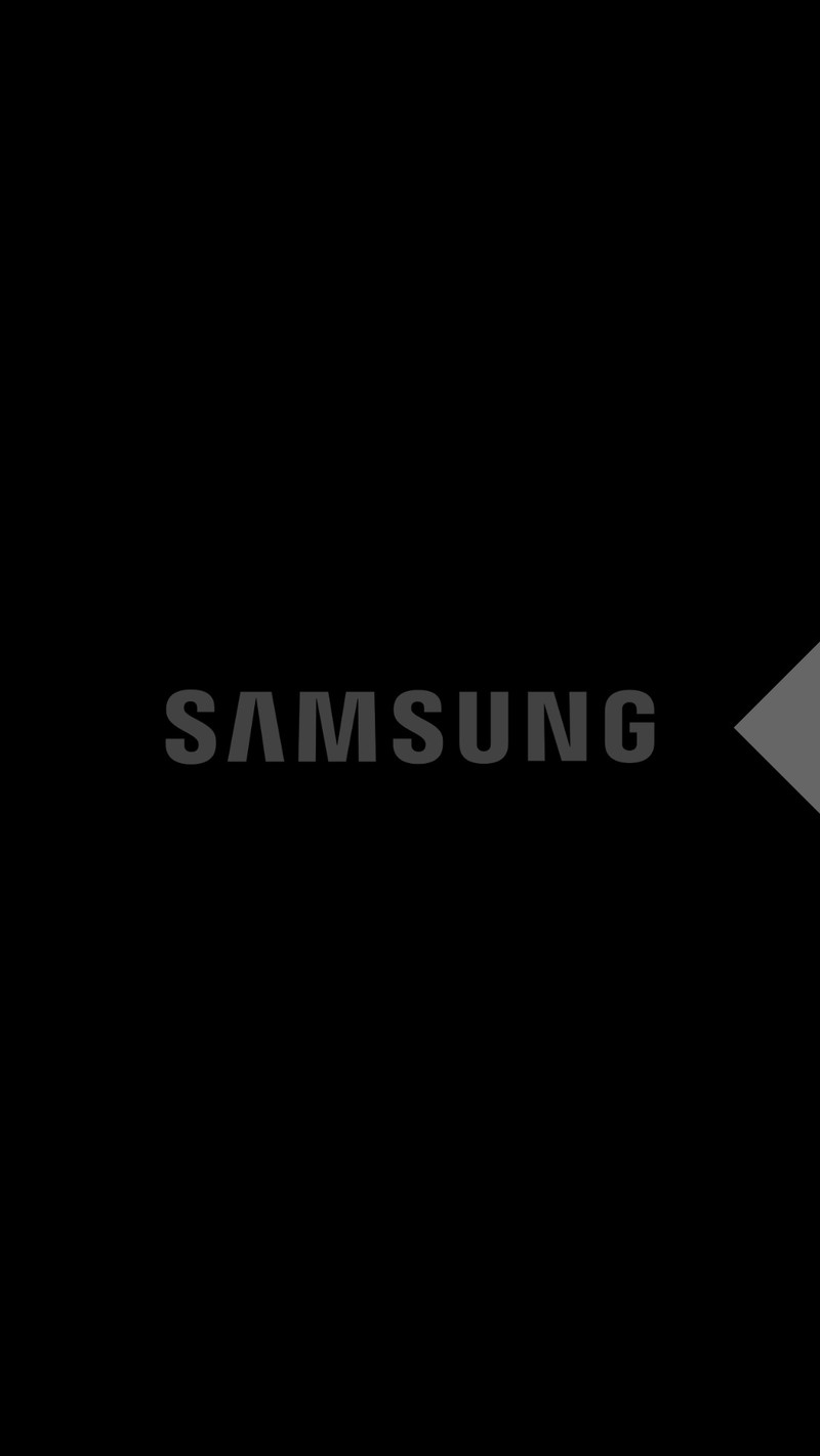 Крупный план черного логотипа samsung с белой стрелкой (samsung, обои samsung, samsung 2018, изображение samsung, barands)