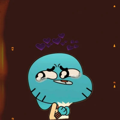 Gumball avec des expressions sincères