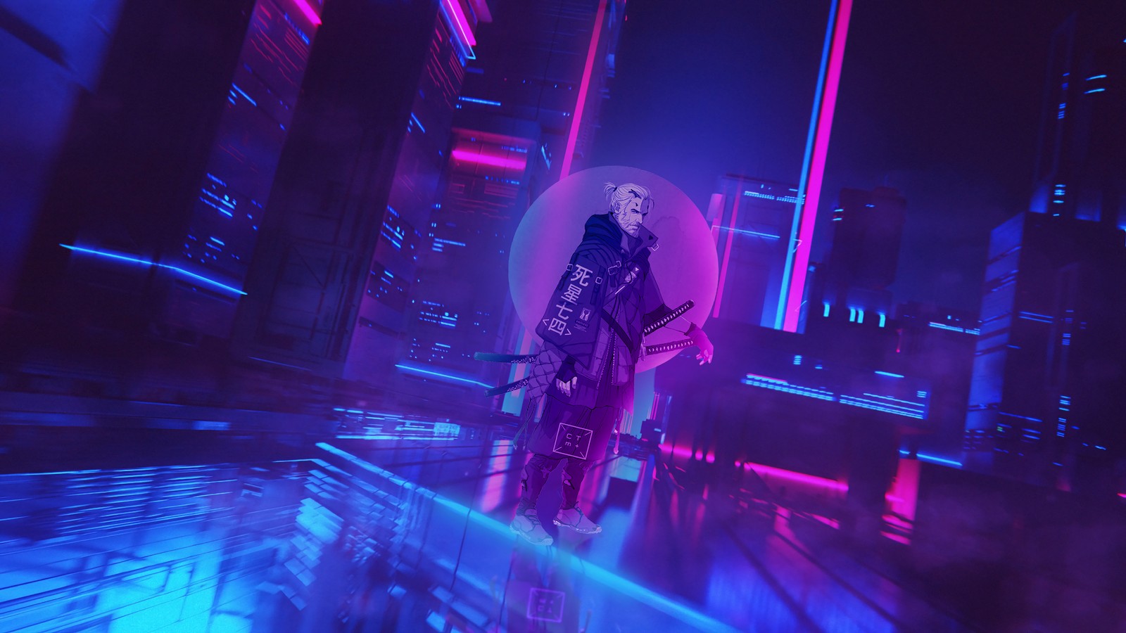 Киберпанк киберпанк киберпанк киберпанк киберпанк киберпанк (cyberpunk 2077, видеоигра, геральт, geralt, меч)