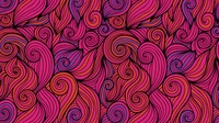 Symmetrical Swirls: A Vibrant Pink Textile Motif