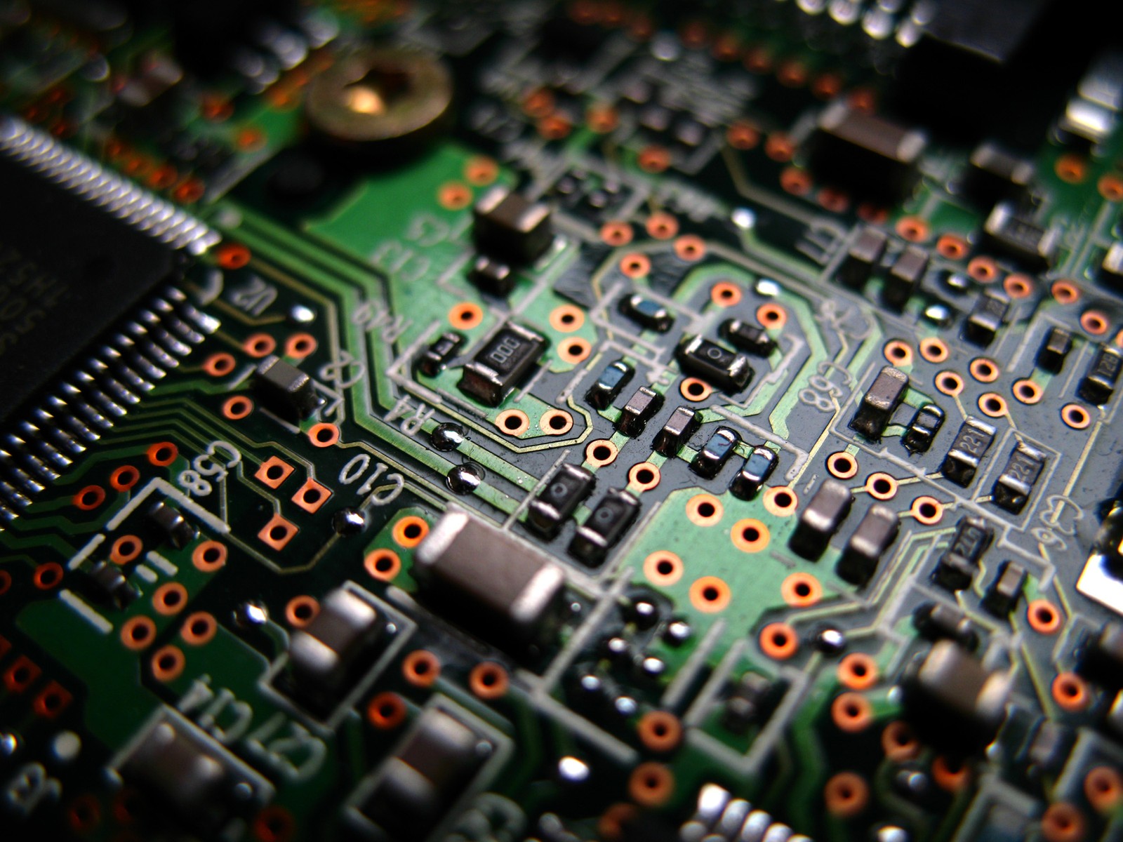 electronic circuit, electronics, electrical network, printed circuit board, electronic component wallpaper