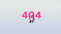 404 Error - Animated Magenta Character