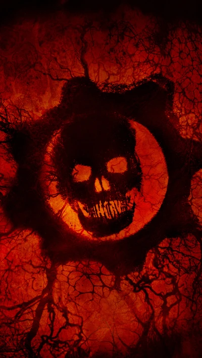 Dunkler Totenschädel Emblem von Gears of War