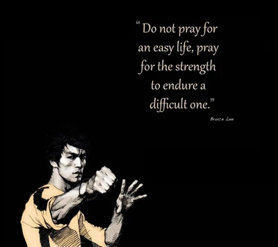 Abraza la fuerza: Una cita sentida de Bruce Lee