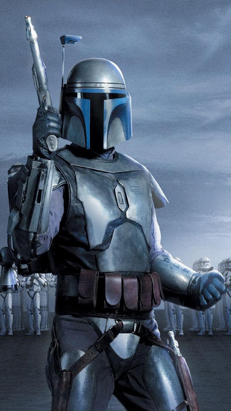 Воздушный боба фетт с оружием в руке (охотник за головами, clones wars, jango fett, звёздные войны, star wars)