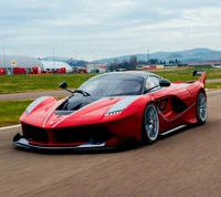 fxx, vermelho, supercarro