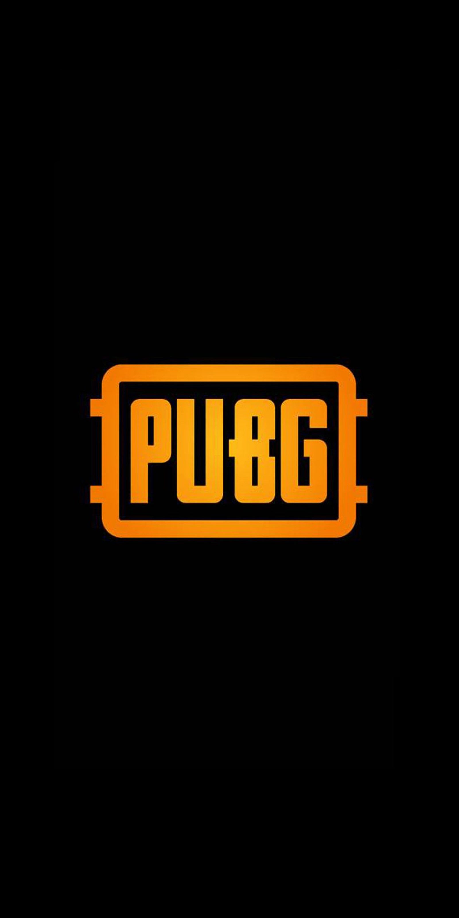 Um close de um fundo preto com um logo laranja e preto (logotipo, estilo, super, pub g, pubg logo)