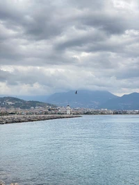 water resources, water, cloud, mountain, lake