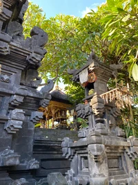 bali, sítio histórico, santuário xintoísta, escultura, templo