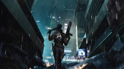 cyberpunk, cyberpunk 2077, shooter spiel, gebäude, stadt