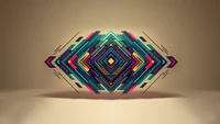 Vibrant Symmetry in Abstract Graphic Design