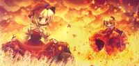 mountain of faith, anime, video games, painter, autumn wallpaper