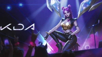 K/DA Кай'Са выступает на сцене