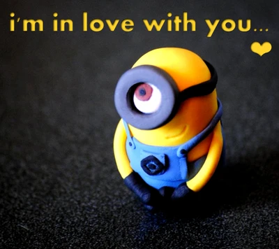 Adorable Minion expresando amor