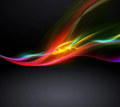 Vibrant Light Waves: A Dynamic Display of Color and Motion