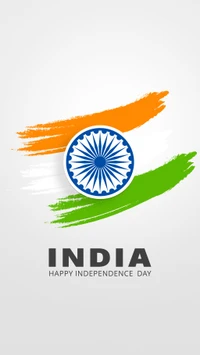 Logo de la celebración del Día de la Independencia de India