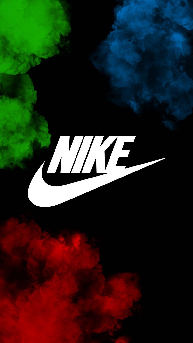 Близкий план черного фона с белым логотипом nike (сумасшедший, лава, природа)