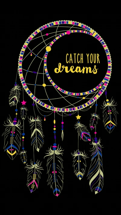 Abstract Dreamcatcher: Catch Your Dreams in Vibrant Colors