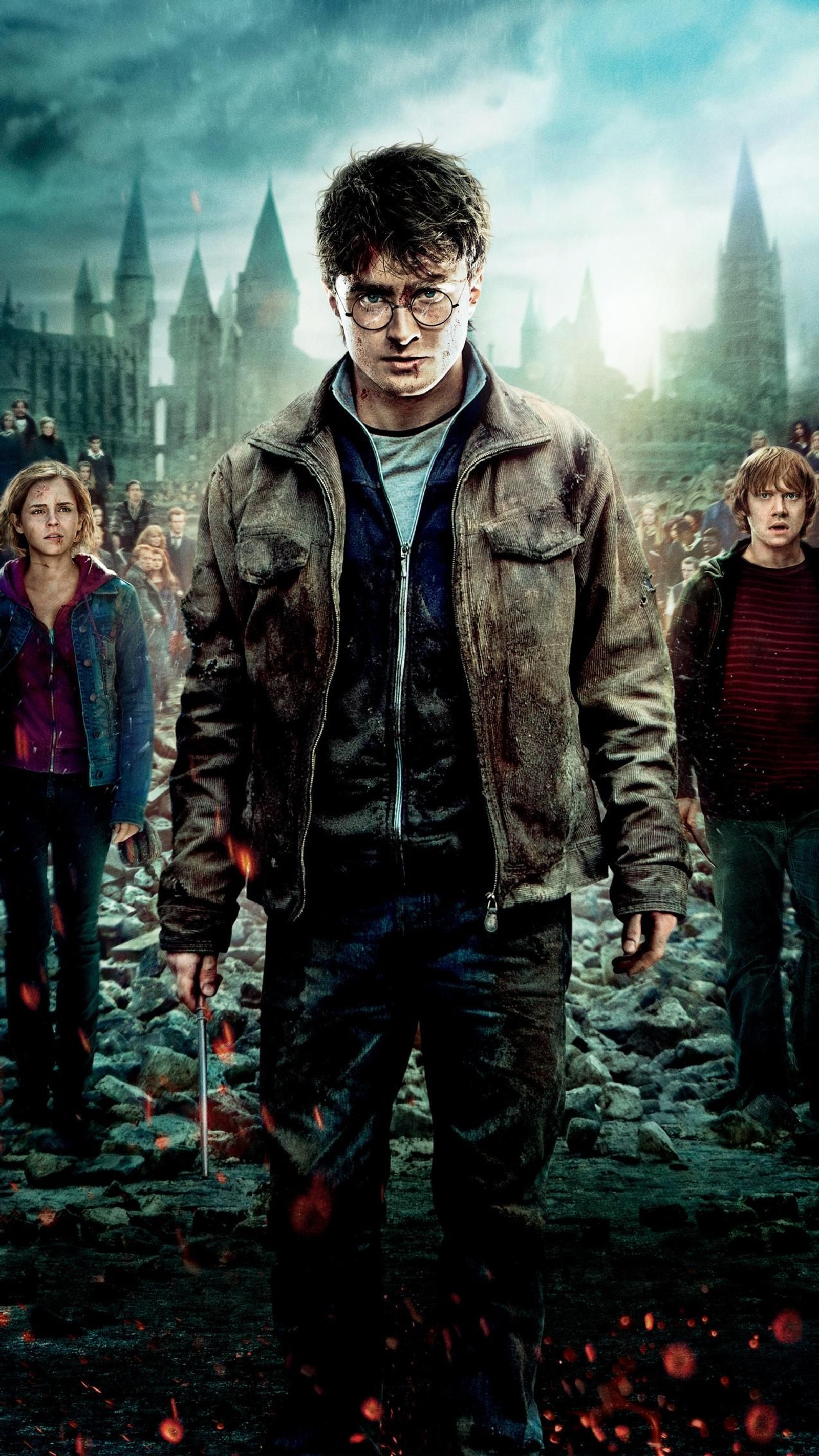 Lade harry potter, hermine granger, hermione granger, ron weasley Hintergrund herunter