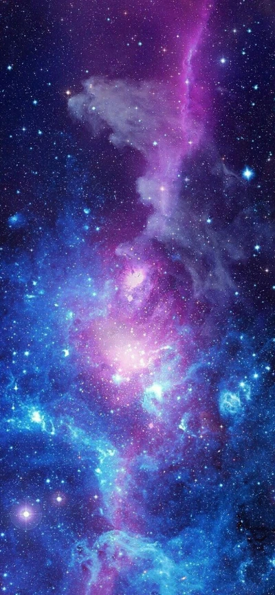 galáxia, nebulosa, roxo, espaço, estrelas