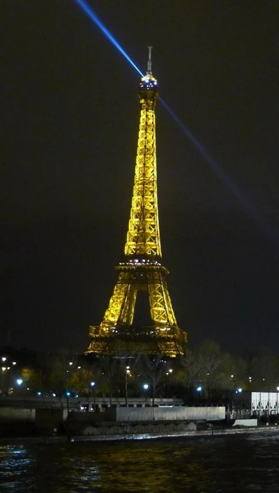 lumière, nuit, paris, tour