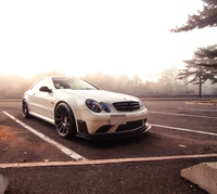 mercedes benz c63, aparcamiento