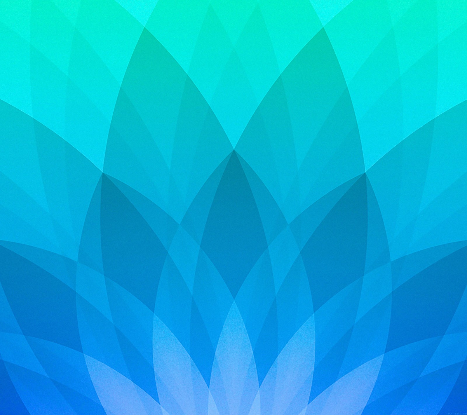 Descargar fondo de pantalla abstracto, manzana, azul, verde, loto