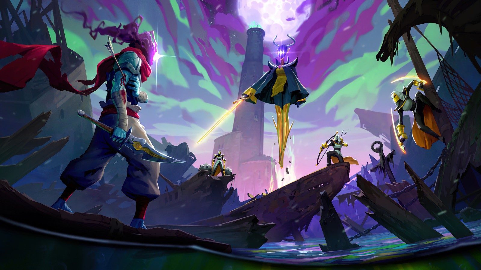 Baixar papel de parede dead cells, jogo de vídeo, the queen and the sea, dlc