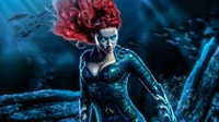 Mera: The Enchanting Warrior of the Depths in Digital Artistry