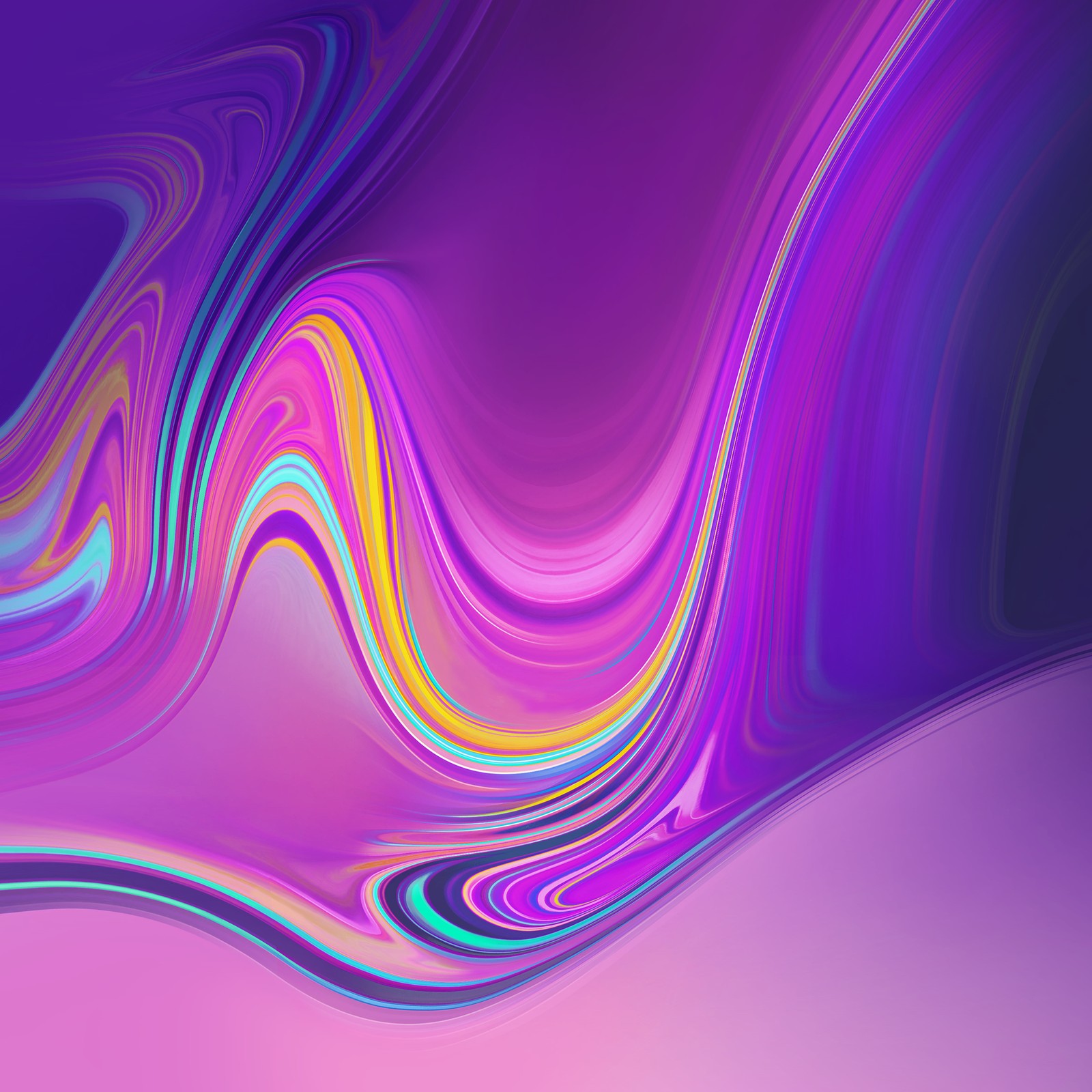 A close up of a colorful abstract painting with a curved design (samsung galaxy, samsung, samsung galaxy a9, android, fhd)