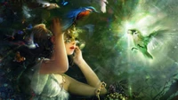 Enchanting Fairy Awakens in a Mythical Forest