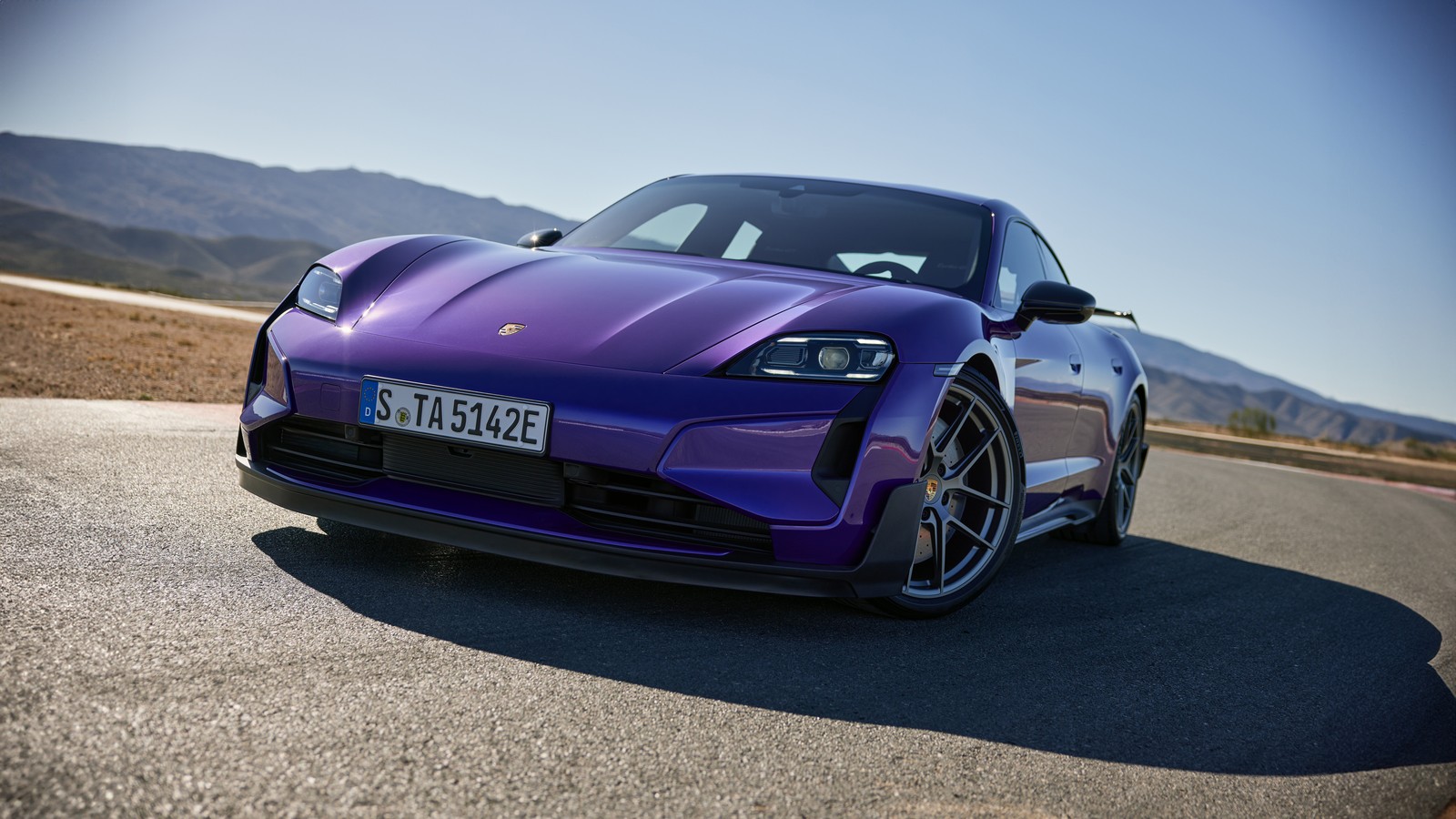 Un porsche morado (techart porsche gtstreet r, porsche taycan turbo s, 5k, 8k, coches)