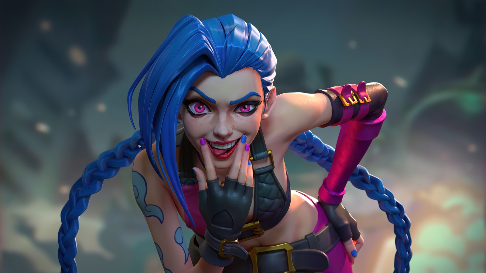 Скачать обои джинкс, jinx, тайный, arcane, netflix