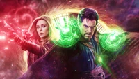 Doctor Strange and Scarlet Witch Unite in a Multiversal Battle