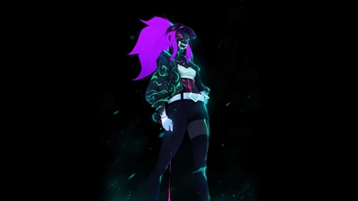 Akali de KDA : L'Assassin Néon de League of Legends