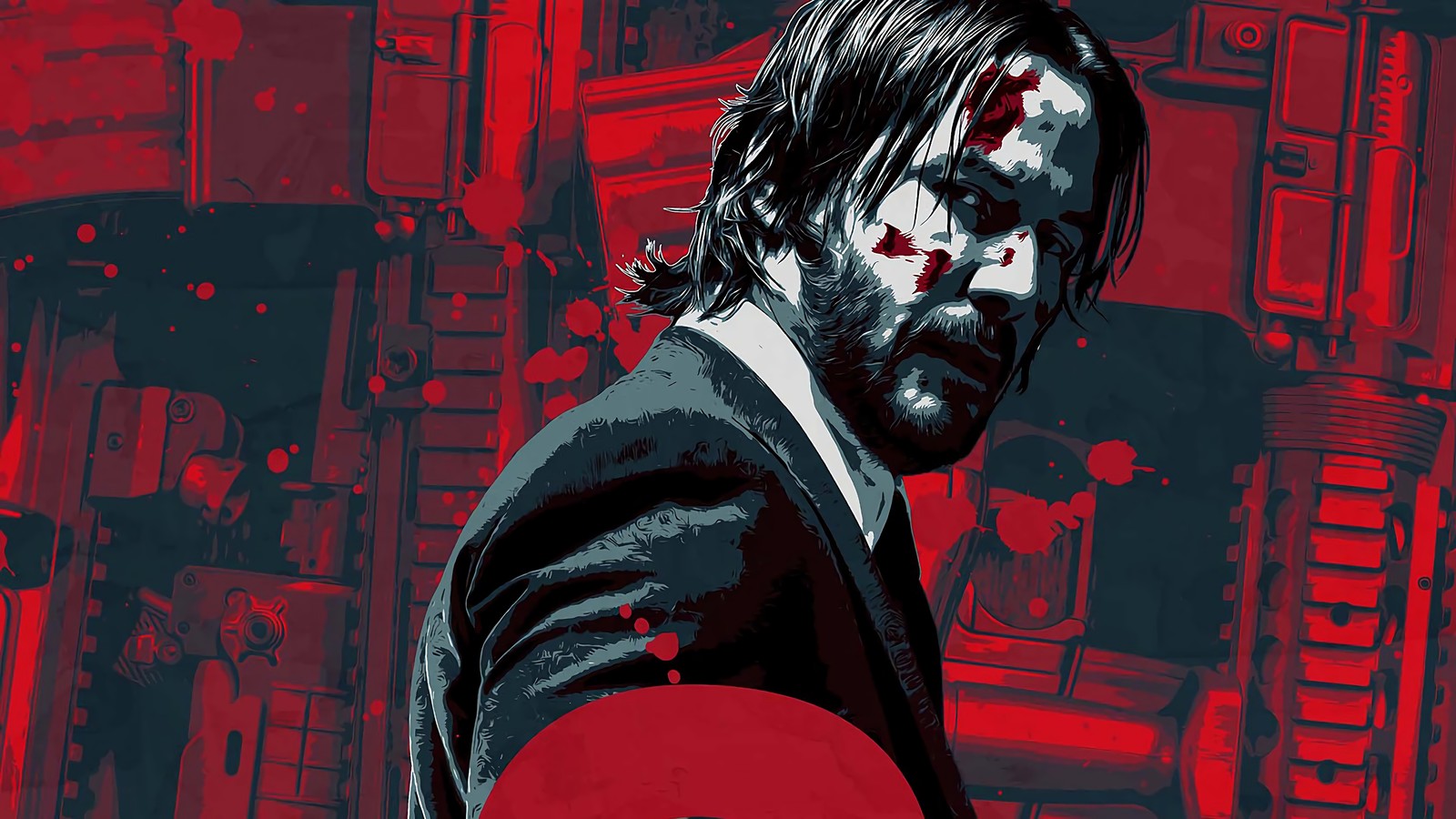 Скачать обои джон уик, john wick, фильм, искусство