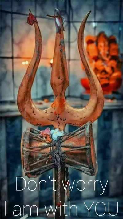 Trishul und Damru: Ein Symbol der Präsenz von Lord Shiva