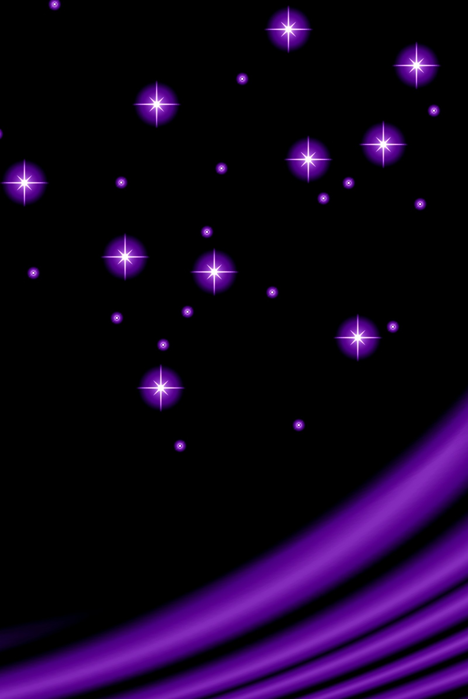 Fondo púrpura y negro con estrellas y líneas (abstracto, púrpura, estrellas)