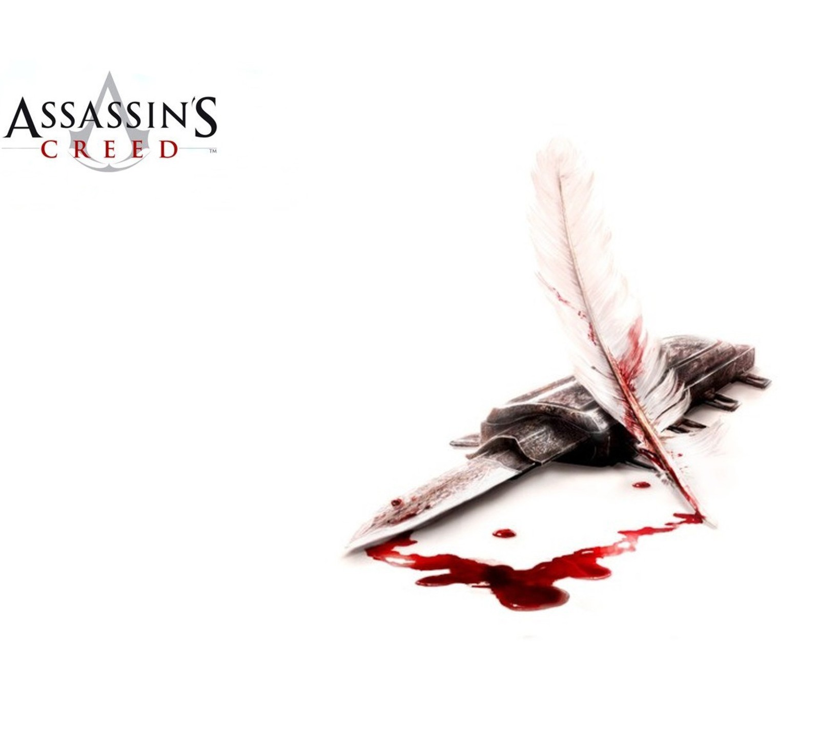 assassins creed, blood, feather, game Download Wallpaper