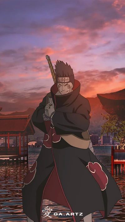 Kisame Hoshigaki: The Shark Ninja at Dusk