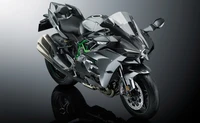 Kawasaki Ninja H2 Superbike: Design em carbono elegante com farol dinâmico e carenagem de corrida